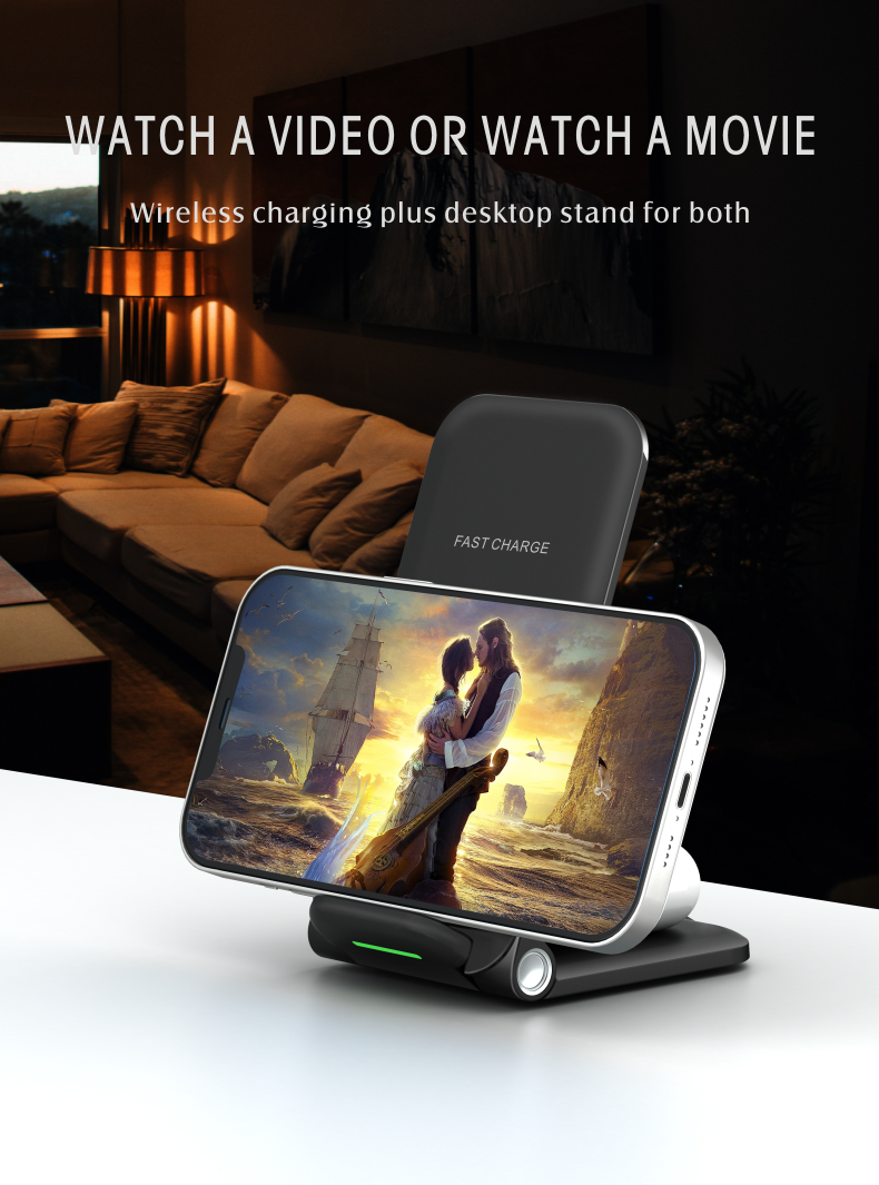 15W folding 3 in 1 wireless charger NO.76