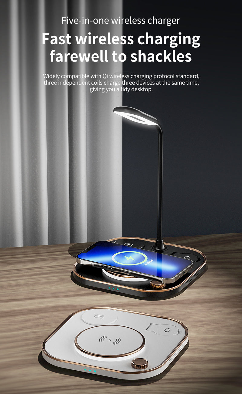 4 in 1 wireless charger with desk lamp X3
