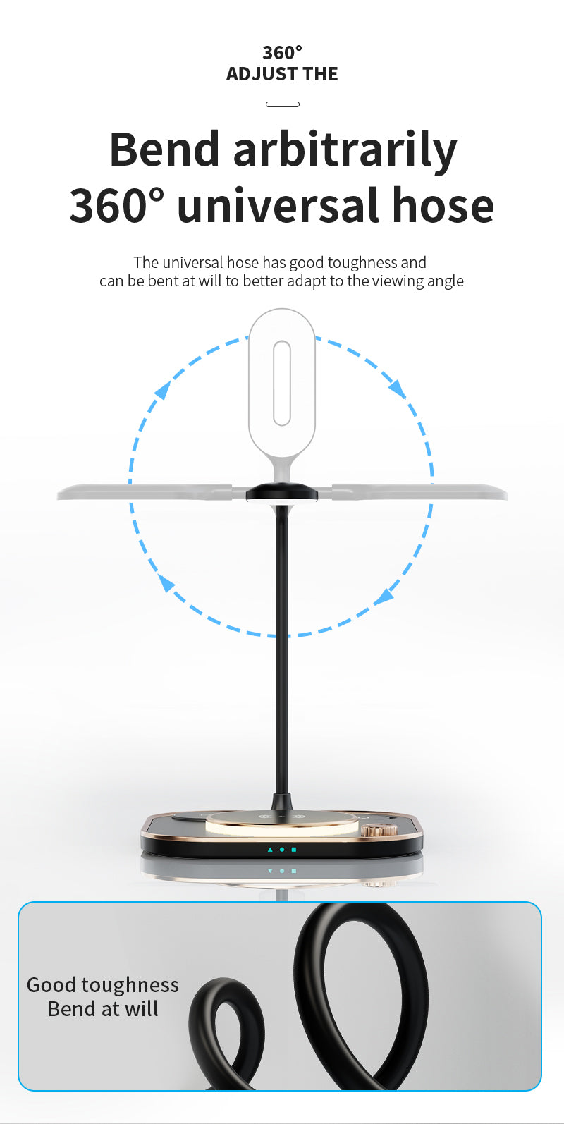 4 in 1 wireless charger with desk lamp X3