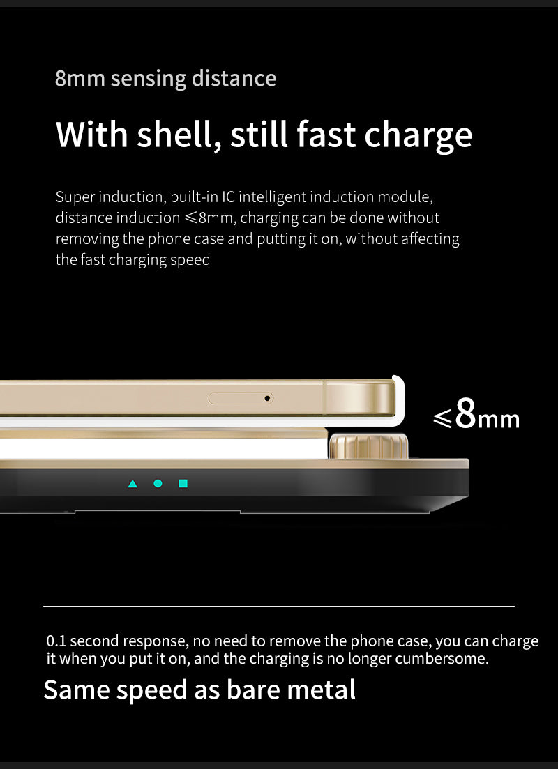 4 in 1 wireless charger with desk lamp X3