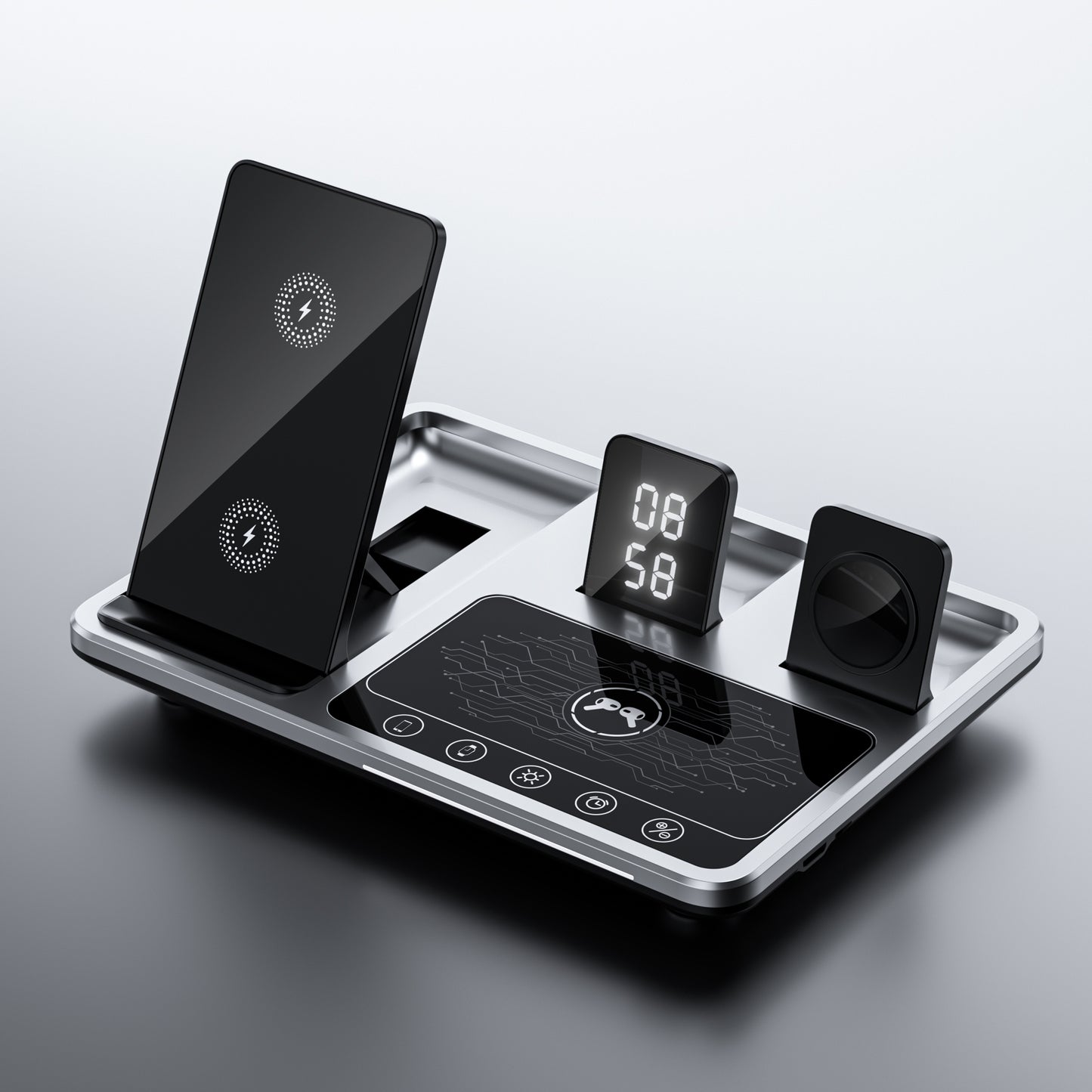 2023 trending products three in one electric lift multifunctional 4 in 1 wireless charger R11