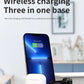 3 in 1 Foldable Charging Station for Apple Products,Fast Wireless Charger Travel Dock Adapter&Light for iPhone 15/14/13/12/11/X/XS/XR 8,iWatch Ultra2/9/Ultra/8/7/6/SE/5/4/3,Air Pods 3/2/Pro/2 (White)