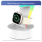 2024 New product Lightning shaped 3-in-1 wireless charger with RGB ambient nightlight for iPhone Apple Watch Airpods