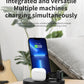 3 in 1 Foldable Charging Station for Apple Products,Fast Wireless Charger Travel Dock Adapter&Light for iPhone 15/14/13/12/11/X/XS/XR 8,iWatch Ultra2/9/Ultra/8/7/6/SE/5/4/3,Air Pods 3/2/Pro/2 (White)