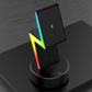 2024 New product Lightning shaped 3-in-1 wireless charger with RGB ambient nightlight for iPhone Apple Watch Airpods