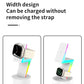 2024 New product Lightning shaped 3-in-1 wireless charger with RGB ambient nightlight for iPhone Apple Watch Airpods