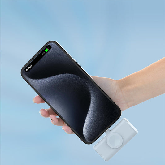 Latest 3 in 1 5000mAh portable power bank with Type-c &lighting two cables for Smartphone and iWatch