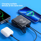 Multifunctional power bank have 2 cables with removable 20W PD wall charger UA/UK/EU/US plug for iPhone 15 iWatch