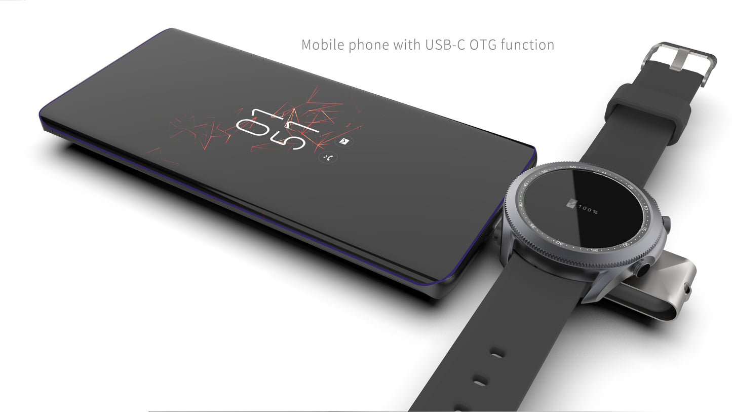 Portable magnetic wireless charger for Samsung Galaxy watch 3 / 4 Active 1 / 2