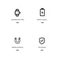 Square Magnetic wireless watch charger for Apple Watch 981