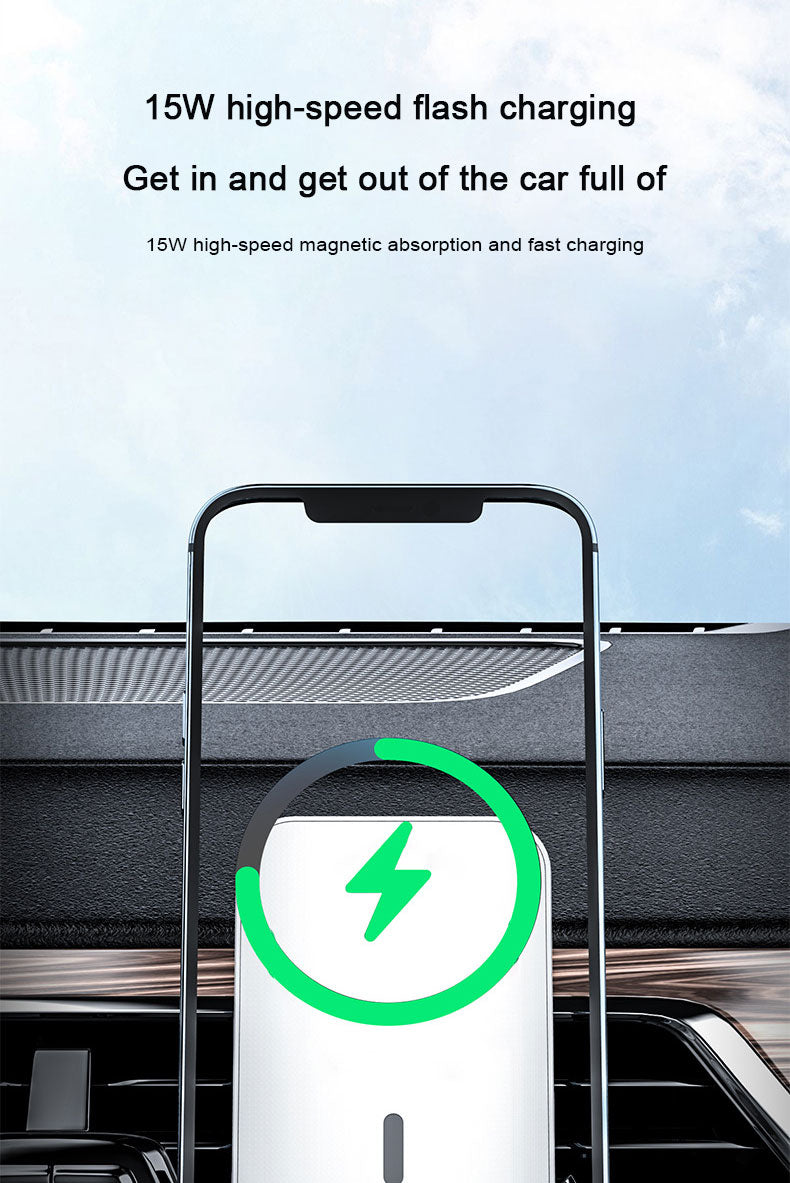 15W Magnetic fast charging  car wireless charger bracket  987