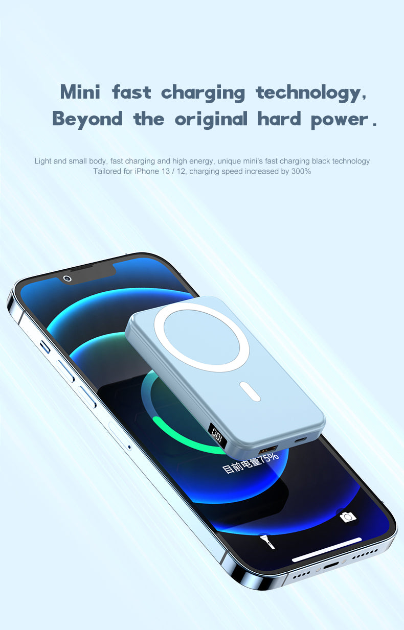 Magnetic 10000mAh foldable phone holder power bank A27-1