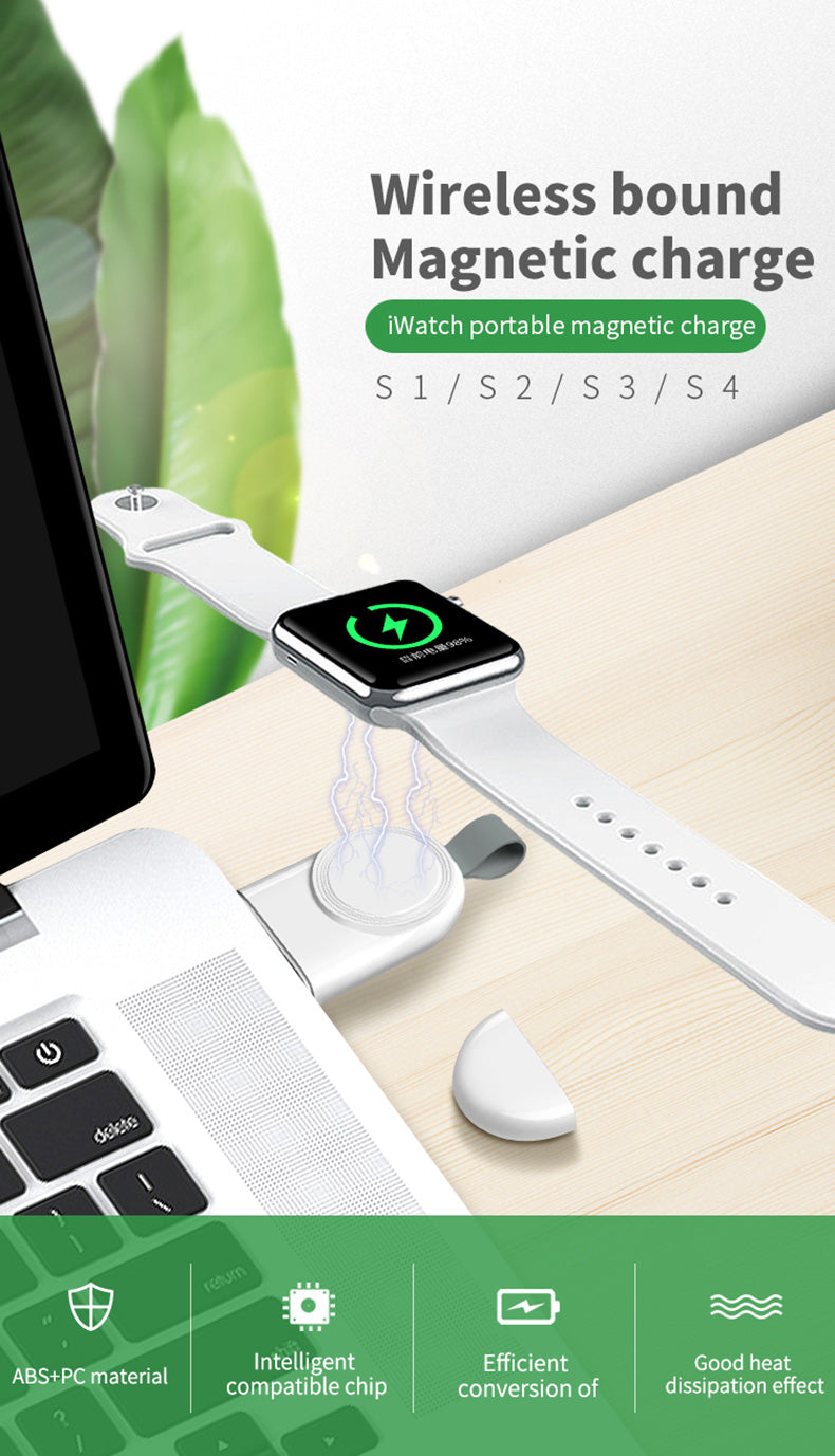 Mini  pocket Usb Port Wireless Watch Charger  For iwatch Series 847