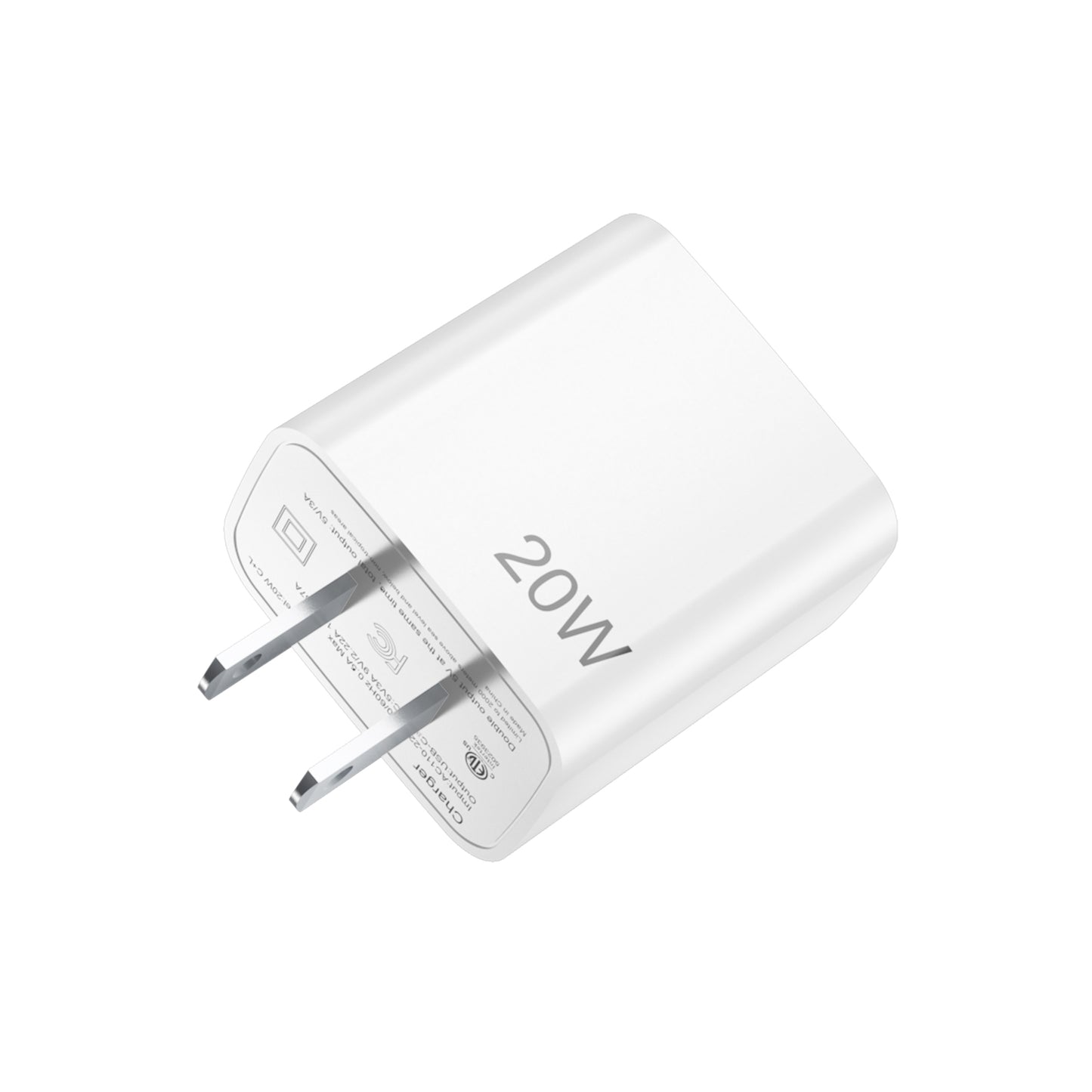 PD20W PD Quick Charge 20W charger US adapter Suitable for Apple Huawei mobile phone reversible compatible charging plug