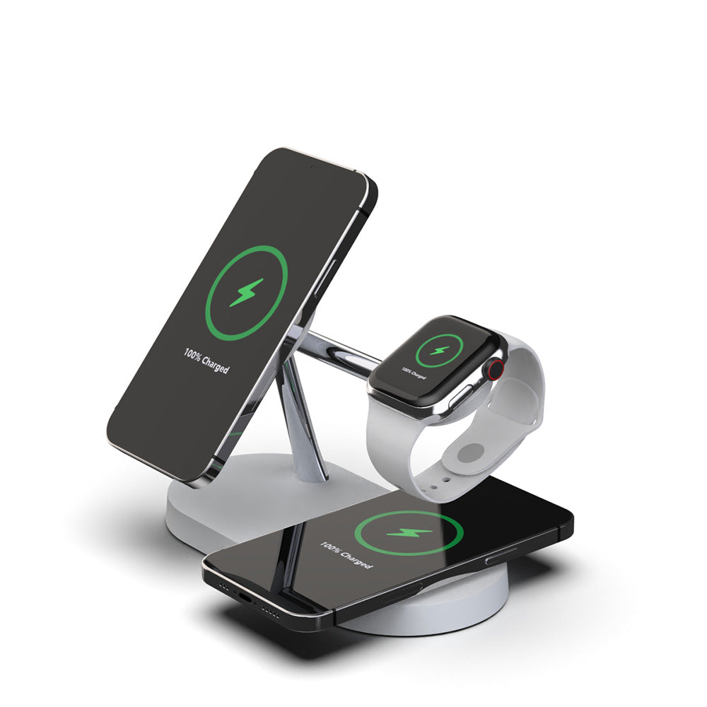 5 In 1 Magnetic Wireless Charger Station with night light T268