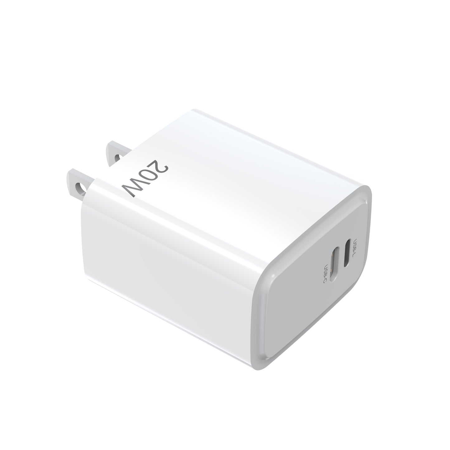 PD20W PD Quick Charge 20W charger US adapter Suitable for Apple Huawei mobile phone reversible compatible charging plug