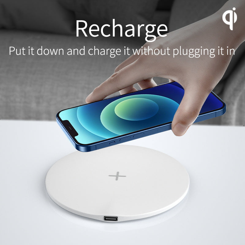 ultra-thin 15W fast charging round wireless charger pad 61