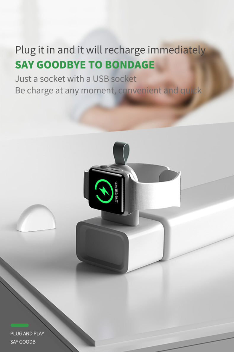 Mini  pocket Usb Port Wireless Watch Charger  For iwatch Series 847