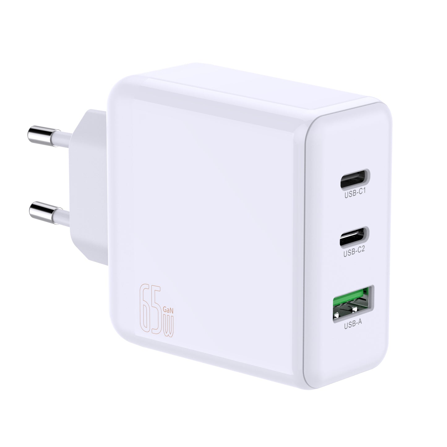 PD65W+QC3.0 60W wall charger 2C+A 3 ports phone charger for MacBook pro charger usb-c