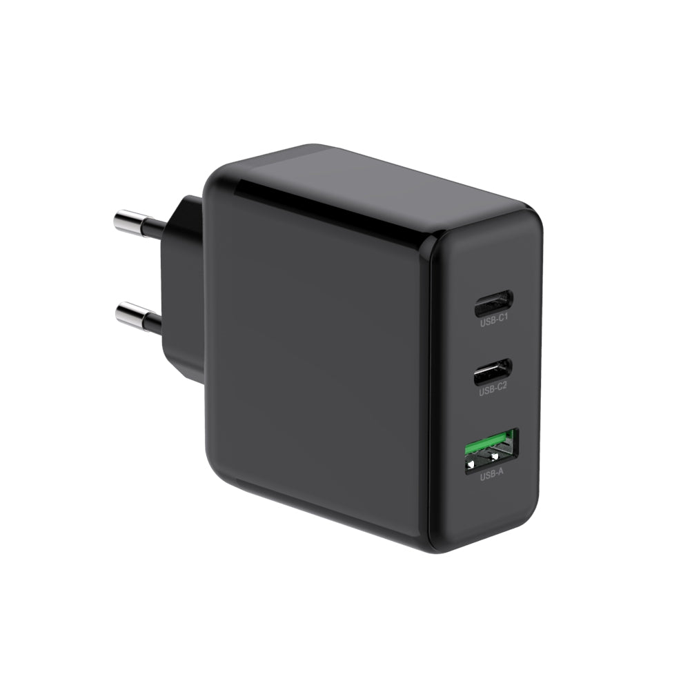 PD65W+QC3.0 60W wall charger 2C+A 3 ports phone charger for MacBook pro charger usb-c