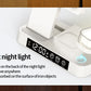3 in 1 wireless charger with clock and magnetic colorful night light A37