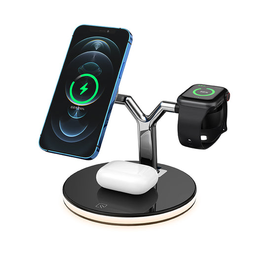 25W 3-in-1 magnetic wireless  charger stand 970