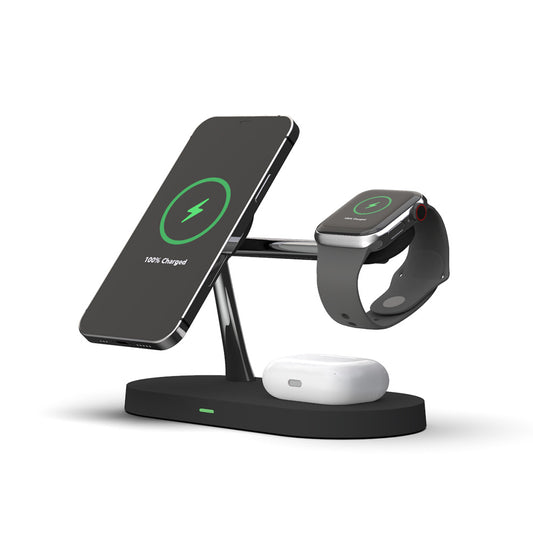 5 In 1 Magnetic Wireless Charger Station with night light T268