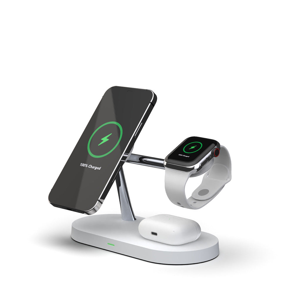 5 In 1 Magnetic Wireless Charger Station with night light T268