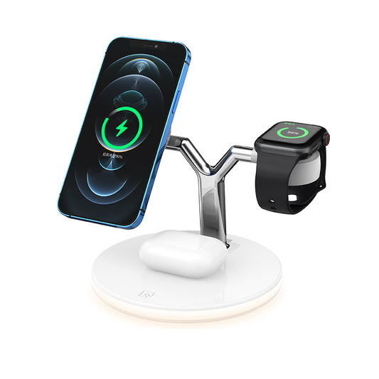 25W 3-in-1 magnetic wireless  charger stand 970