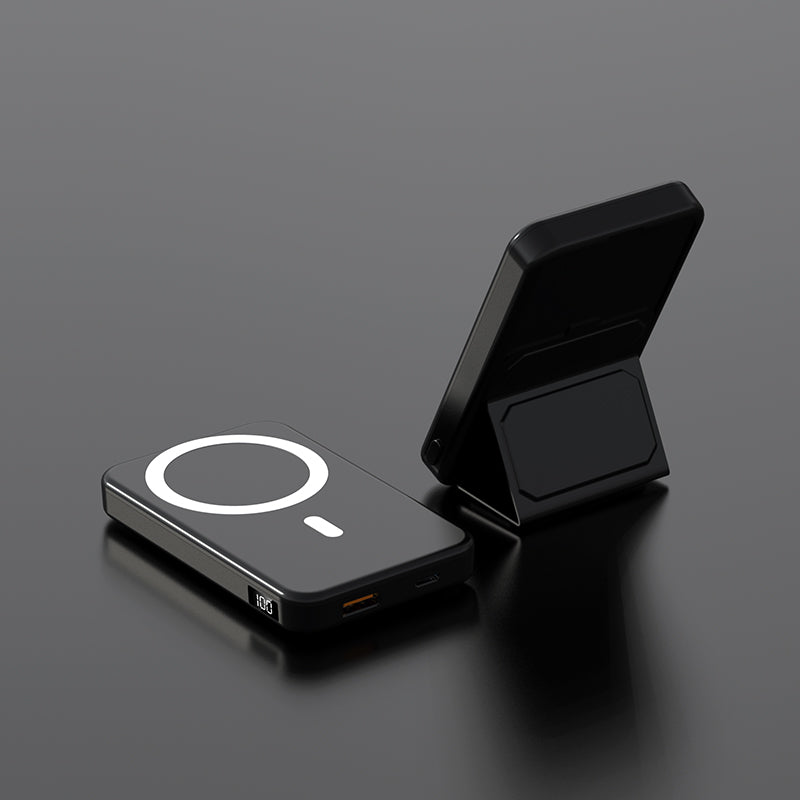 Magnetic 10000mAh foldable phone holder power bank A27-1