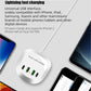 Multi 4 port USB plug charger power strip Spot multi-port USB charger PD20W Fast charge Travel charge 40W high power QC3.0 fast charge