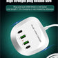Multi 4 port USB plug charger power strip Spot multi-port USB charger PD20W Fast charge Travel charge 40W high power QC3.0 fast charge