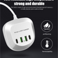 Multi 4 port USB plug charger power strip Spot multi-port USB charger PD20W Fast charge Travel charge 40W high power QC3.0 fast charge
