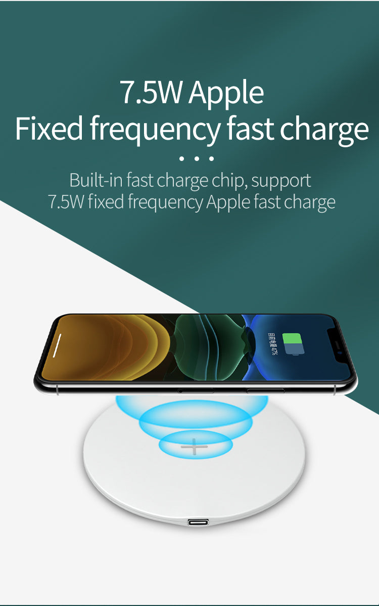 ultra-thin 15W fast charging round wireless charger pad 61