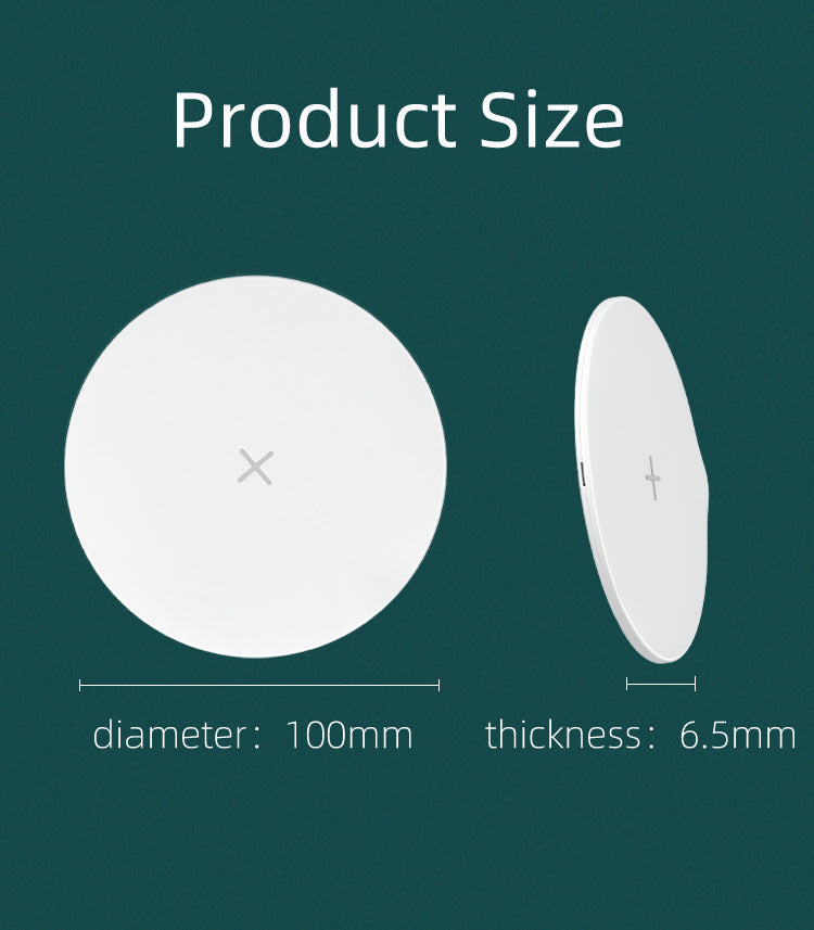 ultra-thin 15W fast charging round wireless charger pad 61