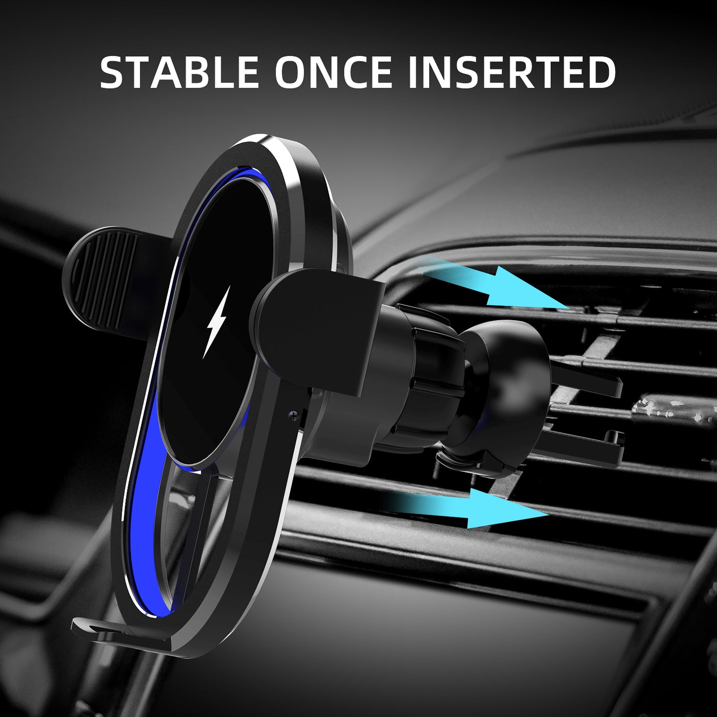 3-axis linkage magnetic induction car wireless charger N15